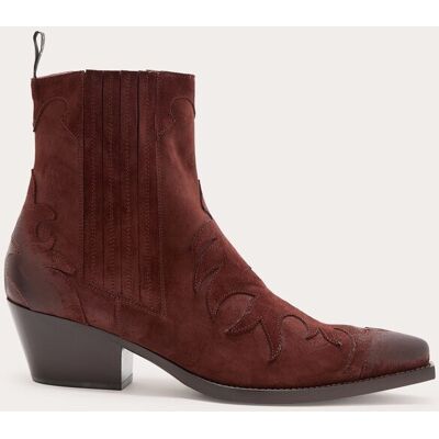 Sartore Botines cowboy de ante. (39) Burdeos Sartore Botines cowboy de ante. (39) Burdeos