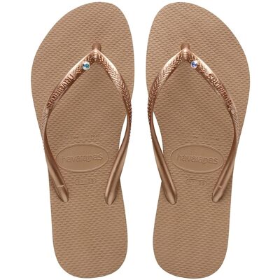 Havaianas Chanclas de dedo de mujer Slim Crystal SW II . (39-40) Rosa palo Havaianas Chanclas de dedo de mujer Slim Crystal SW II . (39-40) Rosa palo