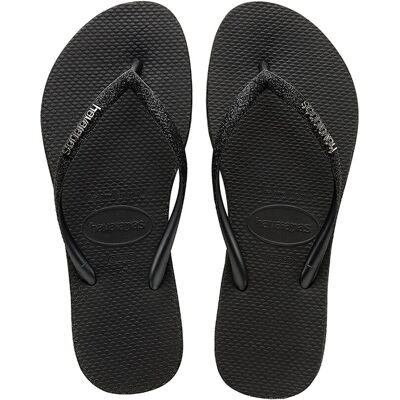 Havaianas Chanclas de dedo de mujer Slim Sparkle . (33-34) Negro Havaianas Chanclas de dedo de mujer Slim Sparkle . (33-34) Negro
