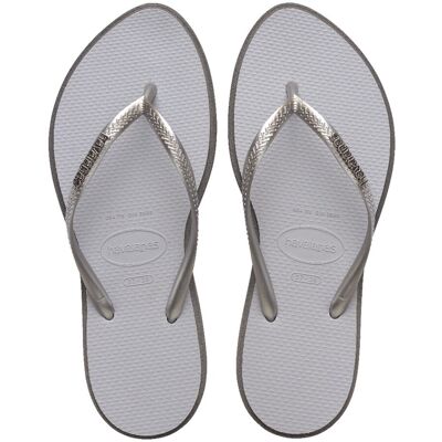 Havaianas Chanclas Mujer Hav. Slim Point Steel Grey 412 . (39-40) Gris Havaianas Chanclas Mujer Hav. Slim Point Steel Grey 412 . (39-40) Gris