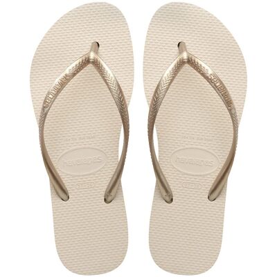 Havaianas Chanclas de dedo de mujer Slim Flatform . (43-44) Champagne Havaianas Chanclas de dedo de mujer Slim Flatform . (43-44) Champagne