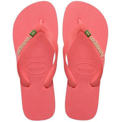 Havaianas Chanclas Unisex Hav. Brasil Logo Tropical Coral 412 . (29-30) Coral Havaianas Chanclas Unisex Hav. Brasil Logo Tropical Coral 412 . (29-30) Coral