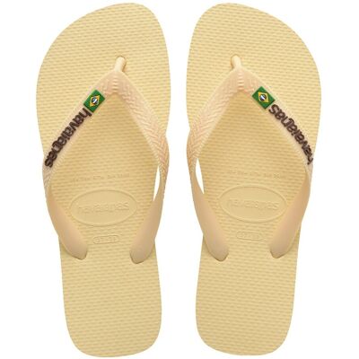 Havaianas Chanclas Unisex Hav. Brasil Logo Buttercream 456 . (47-48) Crema Havaianas Chanclas Unisex Hav. Brasil Logo Buttercream 456 . (47-48) Crema