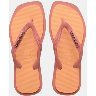 Havaianas Chanclas de dedo Mujer Top Square Fusion . (35-36) Melocotón Havaianas Chanclas de dedo Mujer Top Square Fusion . (35-36) Melocotón