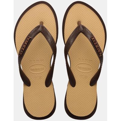 Havaianas Chanclas de dedo Mujer Top Point Fusion . (39-40) Beige Havaianas Chanclas de dedo Mujer Top Point Fusion . (39-40) Beige