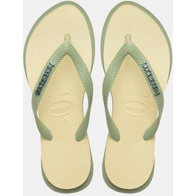 Havaianas Chanclas de dedo Mujer Top Point Fusion . (39-40) Verde / Amarillo Havaianas Chanclas de dedo Mujer Top Point Fusion . (39-40) Verde / Amarillo
