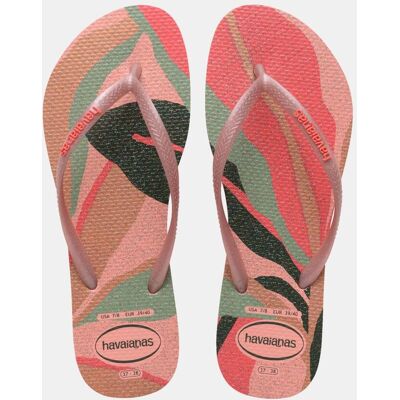 Havaianas Chanclas de dedo Mujer Slim estampadas . (43-44) Coral Havaianas Chanclas de dedo Mujer Slim estampadas . (43-44) Coral