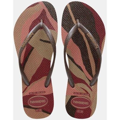 Havaianas Chanclas de dedo Mujer Slim estampadas . (41-42) Remolacha Havaianas Chanclas de dedo Mujer Slim estampadas . (41-42) Remolacha