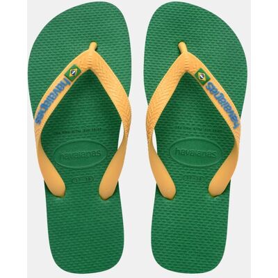 Havaianas Chanclas de dedo Hombre Brasil Logo . Verde / Amarillo Havaianas Chanclas de dedo Hombre Brasil Logo . Verde / Amarillo