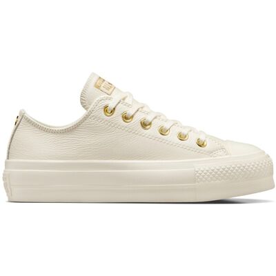Converse Zapatillas casual de mujer Chuck Taylor All Star Lift Plataforma Gold. (40) Blanco Converse Zapatillas casual de mujer Chuck Taylor All Star Lift Plataforma Gold. (40) Blanco