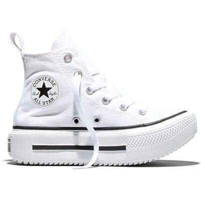 Converse Zapatillas casual de niños Chuck Taylor All Star Lift Double Stack . (33) Blanco Converse Zapatillas casual de niños Chuck Taylor All Star Lift Double Stack . (33) Blanco