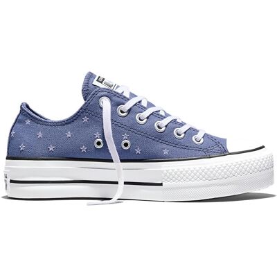 Converse Zapatillas casual de mujer Chuck Taylor All Star Lift Embroidered Stars . (35) Azul Converse Zapatillas casual de mujer Chuck Taylor All Star Lift Embroidered Stars . (35) Azul