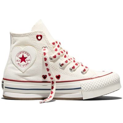 Converse Zapatillas casual de niños Chuck Taylor All Star EVA Lift Valentines Day . (27) Blanco Converse Zapatillas casual de niños Chuck Taylor All Star EVA Lift Valentines Day . (27) Blanco