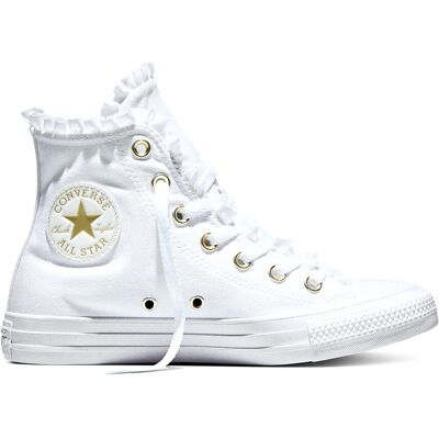 Converse Zapatillas casual unisex Chuck Taylor Frill . (38) Blanco Converse Zapatillas casual unisex Chuck Taylor Frill . (38) Blanco