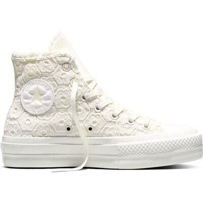 Converse Zapatillas casual de mujer Chuck Taylor All Star Lift Crochet . (39) Blanco Converse Zapatillas casual de mujer Chuck Taylor All Star Lift Crochet . (39) Blanco