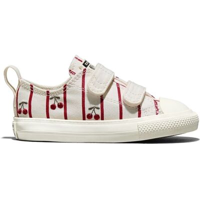 Converse Zapatillas casual de bebés Chuck Taylor All Star 2V Summer Market . (26) Blanco / Rojo Converse Zapatillas casual de bebés Chuck Taylor All Star 2V Summer Market . (26) Blanco / Rojo