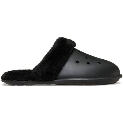 Crocs Zapatillas de casa unisex Classic Fuzz Scuff U . (46) Negro Crocs Zapatillas de casa unisex Classic Fuzz Scuff U . (46) Negro