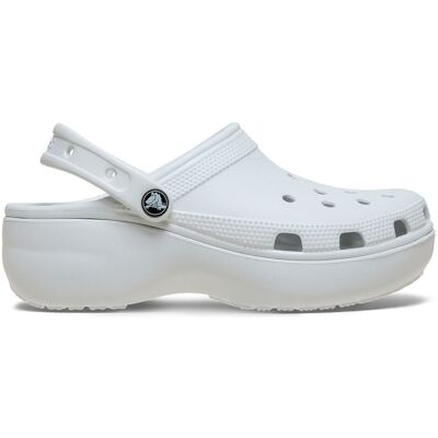 Crocs Zuecos de mujer con plataforma Classic Platform . (39) Gris Crocs Zuecos de mujer con plataforma Classic Platform . (39) Gris