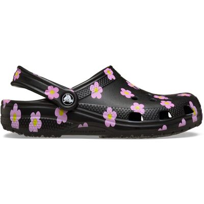Crocs Zuecos unisex Classic Flower Clog U . (37) Negro Crocs Zuecos unisex Classic Flower Clog U . (37) Negro