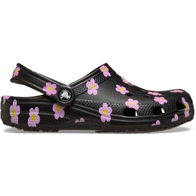 Crocs Zuecos unisex Classic Flower Clog U . (39) Negro Crocs Zuecos unisex Classic Flower Clog U . (39) Negro