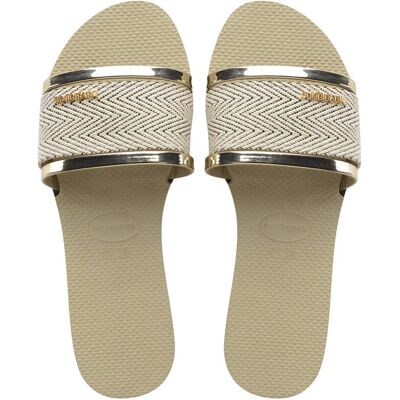 Havaianas Sandalias de playa de mujer You Trancoso Premium . (33-34) Dorado Havaianas Sandalias de playa de mujer You Trancoso Premium . (33-34) Dorado