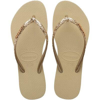 Havaianas Chanclas de dedo Mujer Slim Glitter . (28-29) Arena Havaianas Chanclas de dedo Mujer Slim Glitter . (28-29) Arena