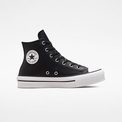 Converse Zapatillas casual de niños Chuck Taylor All Star Eva Lift Leather Platform High Top . (39) Negro Converse Zapatillas casual de niños Chuck Taylor All Star Eva Lift Leather Platform High Top . (39) Negro