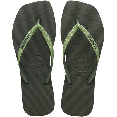 Havaianas Chanclas de baño de mujer Square Glitter . (33) Verde Havaianas Chanclas de baño de mujer Square Glitter . (33) Verde