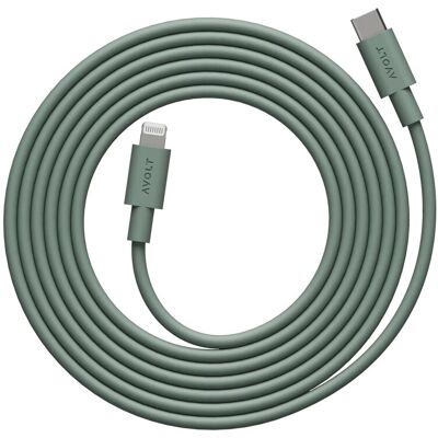 AVOLT Cable USB-C a Lightning 2 m. Oak Green AVOLT Cable USB-C a Lightning 2 m. Oak Green