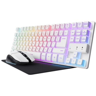 Trust Pack 3 en 1 Gaming GXT794 blanco. Blanco / Negro Trust Pack 3 en 1 Gaming GXT794 blanco. Blanco / Negro