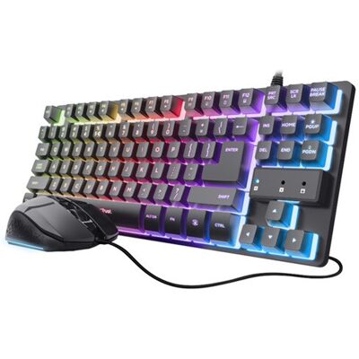 Trust Pack Gaming GXT798 teclado + ratón, negro. Negro Trust Pack Gaming GXT798 teclado + ratón, negro. Negro