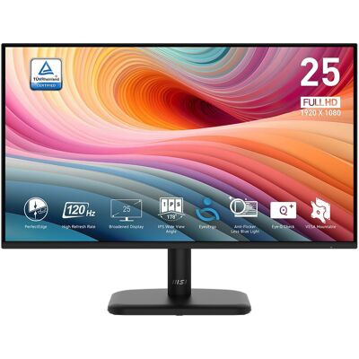 MSI Monitor PC 62cm (24,5") PRO MP251L E2, 120 Hz Full HD IPS. Negro MSI Monitor PC 62cm (24,5") PRO MP251L E2, 120 Hz Full HD IPS. Negro