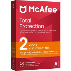 Mcafee Pack de dos Total Protection, Antivirus y seguridad en Internet Multidispositivo (Windows/Mac/Android/iOS), Suscripción de 1 año. Mcafee Pack de dos Total Protection, Antivirus y seguridad en Internet Multidispositivo (Windows/Mac/Android/iOS), Suscripción de 1 año.