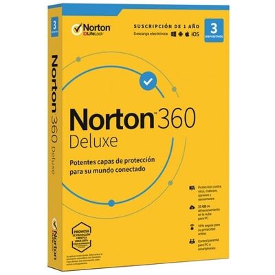 Symantec 360 Deluxe 3 dispositivos - 1 año de suscripción. Symantec 360 Deluxe 3 dispositivos - 1 año de suscripción.