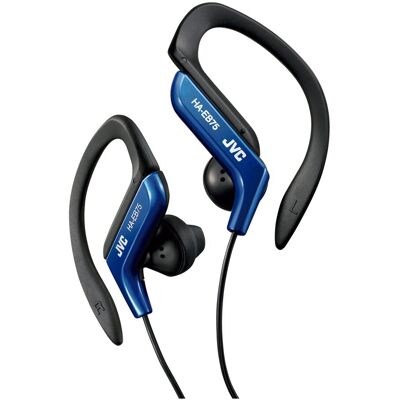 JVC Auriculares de botón deportivos HA-EB75-BN-U con enganche tipo clip ajustable. Azul JVC Auriculares de botón deportivos HA-EB75-BN-U con enganche tipo clip ajustable. Azul