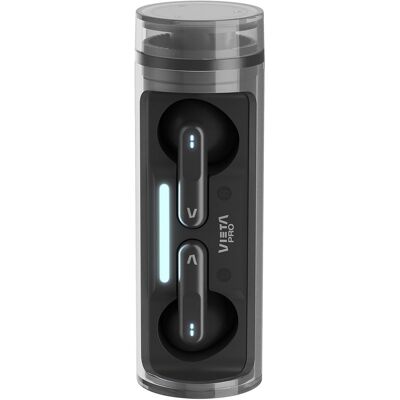 Vieta Auriculares de botón Capsule, Bluetooth, hasta 19 horas de batería, micrófono HD. Negro Vieta Auriculares de botón Capsule, Bluetooth, hasta 19 horas de batería, micrófono HD. Negro