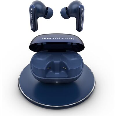 Energy Sistem Auriculares de botón Serenity ANC Ultra Bluetooth, Cancelación de Ruido Híbrida, 25h batería, Carga Inalámbrica Qi, Resi. Azul Energy Sistem Auriculares de botón Serenity ANC Ultra Bluetooth, Cancelación de Ruido Híbrida, 25h batería, Carga Inalámbrica Qi, Resi. Azul