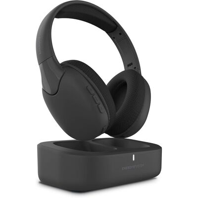 Energy Sistem Auriculares RF con conexión óptica SoundReel TV. Negro Energy Sistem Auriculares RF con conexión óptica SoundReel TV. Negro