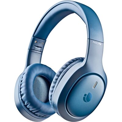 NGS Auriculares de diadema ARTICA TEMPEST BLUE con 80h de autonomía y bateria extraible.. Azul NGS Auriculares de diadema ARTICA TEMPEST BLUE con 80h de autonomía y bateria extraible.. Azul