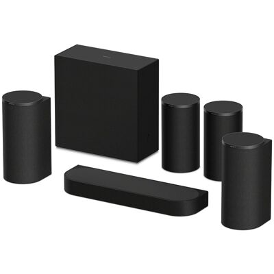 Sony BRAVIA Theatre Trio+, sistema de sonido envolvente Dolby Atmos con subwoofer y traseros, DTS:X, 360 Spatial Sound Mapping, Bluetooth, HP-A. Negro Sony BRAVIA Theatre Trio+, sistema de sonido envolvente Dolby Atmos con subwoofer y traseros, DTS:X, 360 Spatial Sound Mapping, Bluetooth, HP-A. Negro