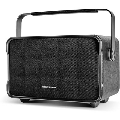Energy Sistem Altavoz portátil Classy, diseño retro, 150W, hasta 10 horas de autonomía, Bluetooth. Negro Energy Sistem Altavoz portátil Classy, diseño retro, 150W, hasta 10 horas de autonomía, Bluetooth. Negro