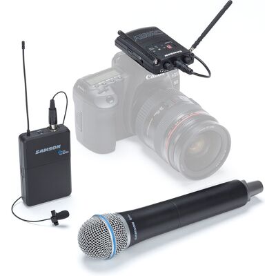Samson Sistema inalámbrico para cámaras Concert88 Camera Combo (F). Negro Samson Sistema inalámbrico para cámaras Concert88 Camera Combo (F). Negro