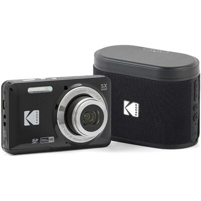 Kodak Cámara compacta PixPro FZ55 + Altavoz inalámbrico Soundbrix. Negro Kodak Cámara compacta PixPro FZ55 + Altavoz inalámbrico Soundbrix. Negro