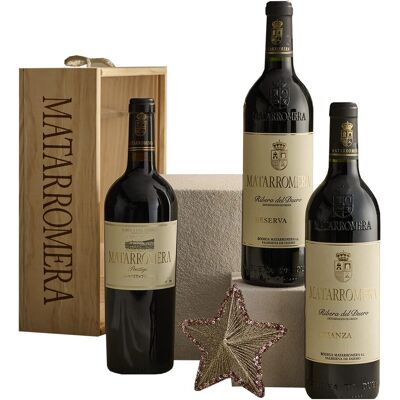 Matarromera Estuche vinos tintos Crianza, Reserva y Prestigio Ribera del Duero. Matarromera Estuche vinos tintos Crianza, Reserva y Prestigio Ribera del Duero.