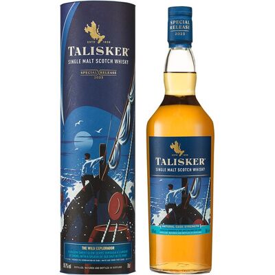 Talisker Estuche whisky escocés The Wild Explorador single malt. Talisker Estuche whisky escocés The Wild Explorador single malt.