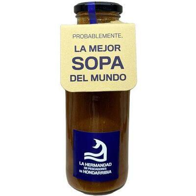 Itsasoko Sopa de pescado Restaurante de la Hermandad de Pescadores de Hondarribia . Itsasoko Sopa de pescado Restaurante de la Hermandad de Pescadores de Hondarribia .