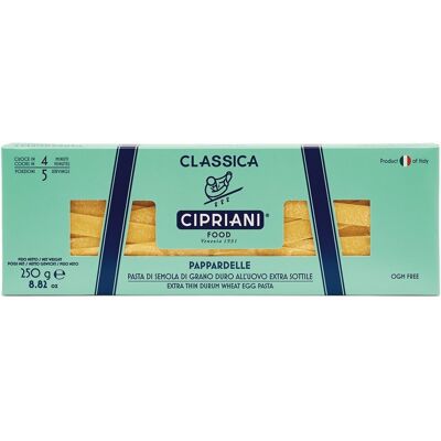 Cipriani Pasta italiana Pappardelle bianchi extra fino al huevo . Cipriani Pasta italiana Pappardelle bianchi extra fino al huevo .