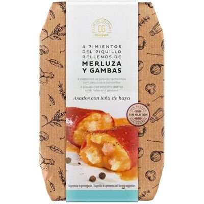 Club del Gourmet Pimientos del piquillo rellenos de merluza y gambas . Club del Gourmet Pimientos del piquillo rellenos de merluza y gambas .