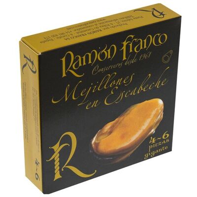 Ramón Franco Mejillones en escabeche de la rías gallegas 4-6 piezas gigantes . Ramón Franco Mejillones en escabeche de la rías gallegas 4-6 piezas gigantes .