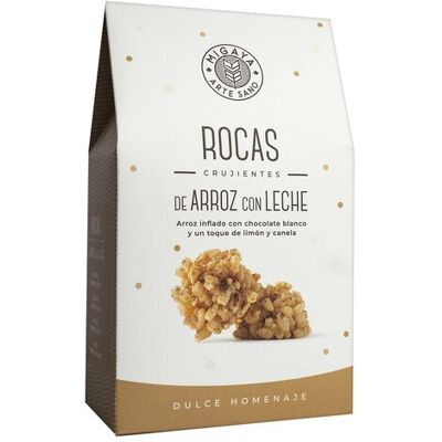 Migaya Rocas crujientes de arroz con leche . Migaya Rocas crujientes de arroz con leche .